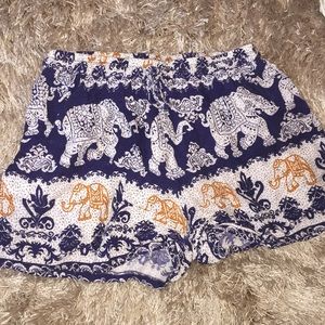 Navy and Gold Shorts